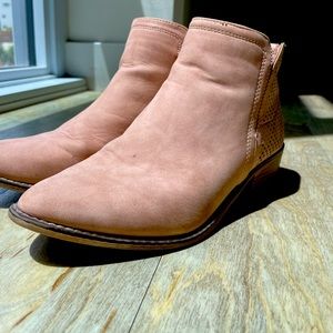 Madden girl pink ankle booties